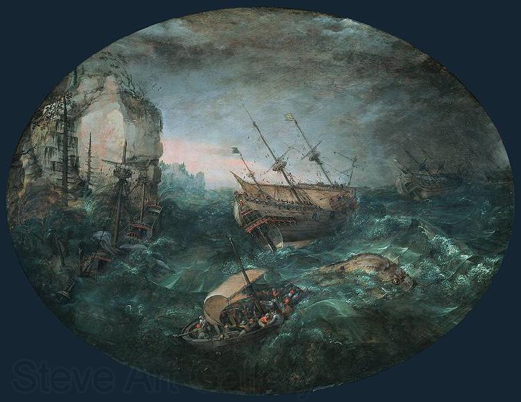 Adam Willaerts Shipwreck Off a Rocky Coast. Germany oil painting art